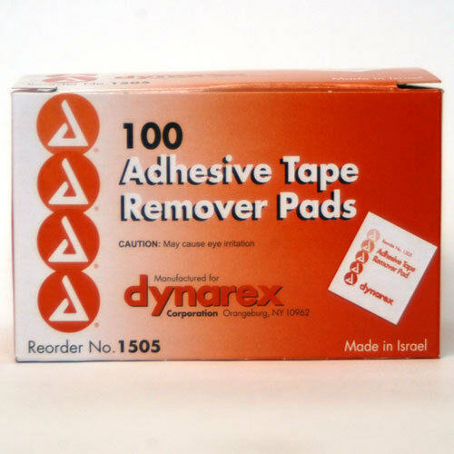 Dynarex ADHESIVE REMOVER PAD 1505, Box 100 DMES
