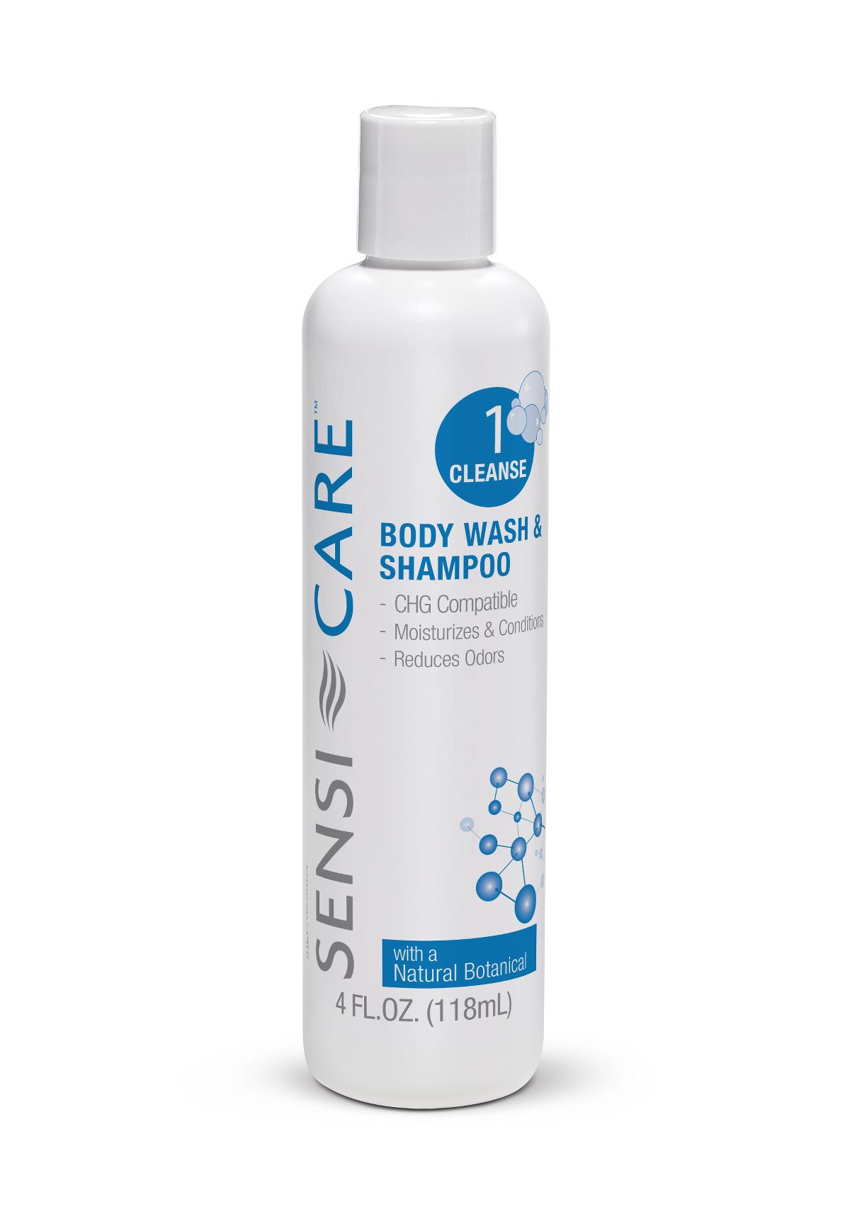 RinseFree Shampoo and Body Wash SensiCare® 8 oz. Flip Top Bottle Coconut Scent DMES