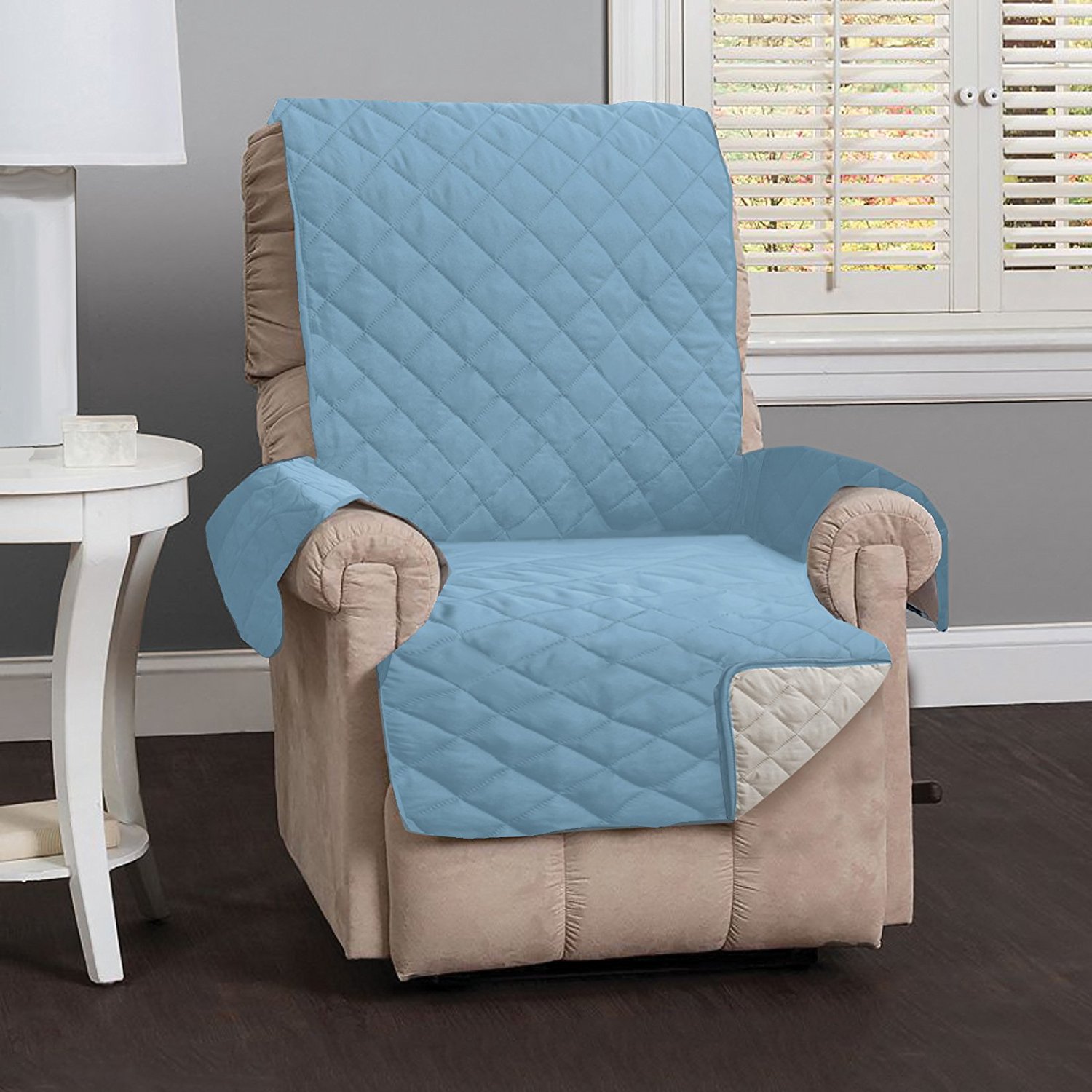 Reversible Faux Suede Furniture Protector, Stay in Place with Adjusts